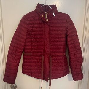 Michael Kors Burgundy Puffer Jacket